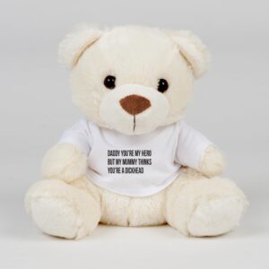 Daddy You're My Hero - Rude Swear Bear - Blue Bubble - Image 2 of 2