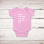 Mummy You're My Hero - Rude Babygrows & Sleepsuits - Blue Bubble - Image 3 of 4