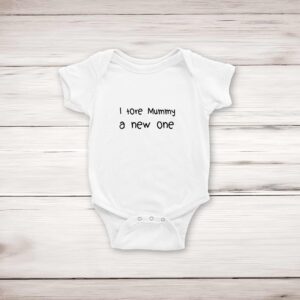 I Tore Mummy A New One - Rude Babygrows & Sleepsuits - Blue Bubble - Image 1 of 4