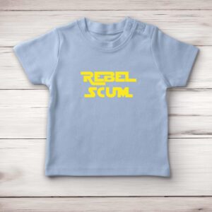 Rebel Scum - Geeky Baby T-Shirts - Blue Bubble - Image 2 of 4