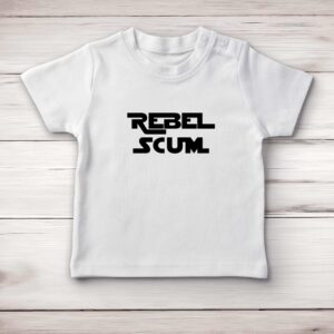 Rebel Scum - Geeky Baby T-Shirts - Blue Bubble - Image 1 of 4
