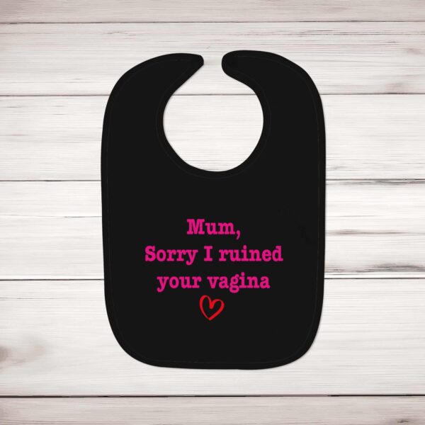 Ruined Your Vagina - Rude Bibs - Blue Bubble - Image 2 of 4 Ruined Your Vagina - Rude Bibs - Blue Bubble - Image 2 of 4