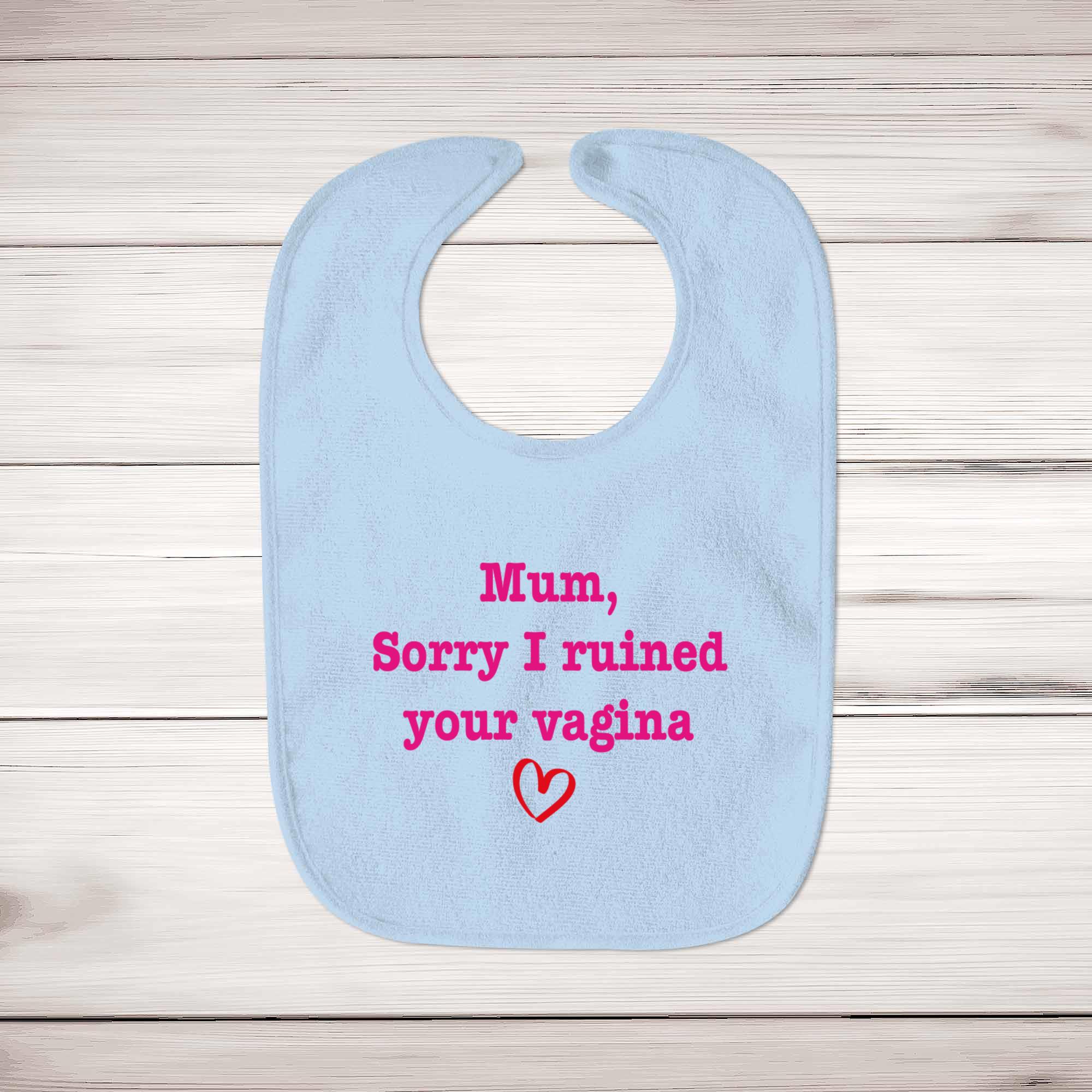 Ruined Your Vagina - Rude Bibs - Blue Bubble - Image 3 of 4