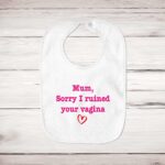 Ruined Your Vagina - Rude Bibs - Blue Bubble - Image 1 of 4 Ruined Your Vagina - Rude Bibs - Blue Bubble - Image 1 of 4