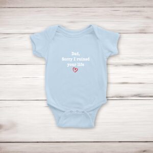 Ruined Your Life - Novelty Babygrows & Sleepsuits - Blue Bubble - Image 2 of 4