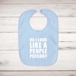Do I Look Like A People Person - Novelty Bibs - Blue Bubble - Image 3 of 4
