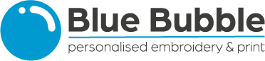 Blue Bubble Embroidery & Print - Logo